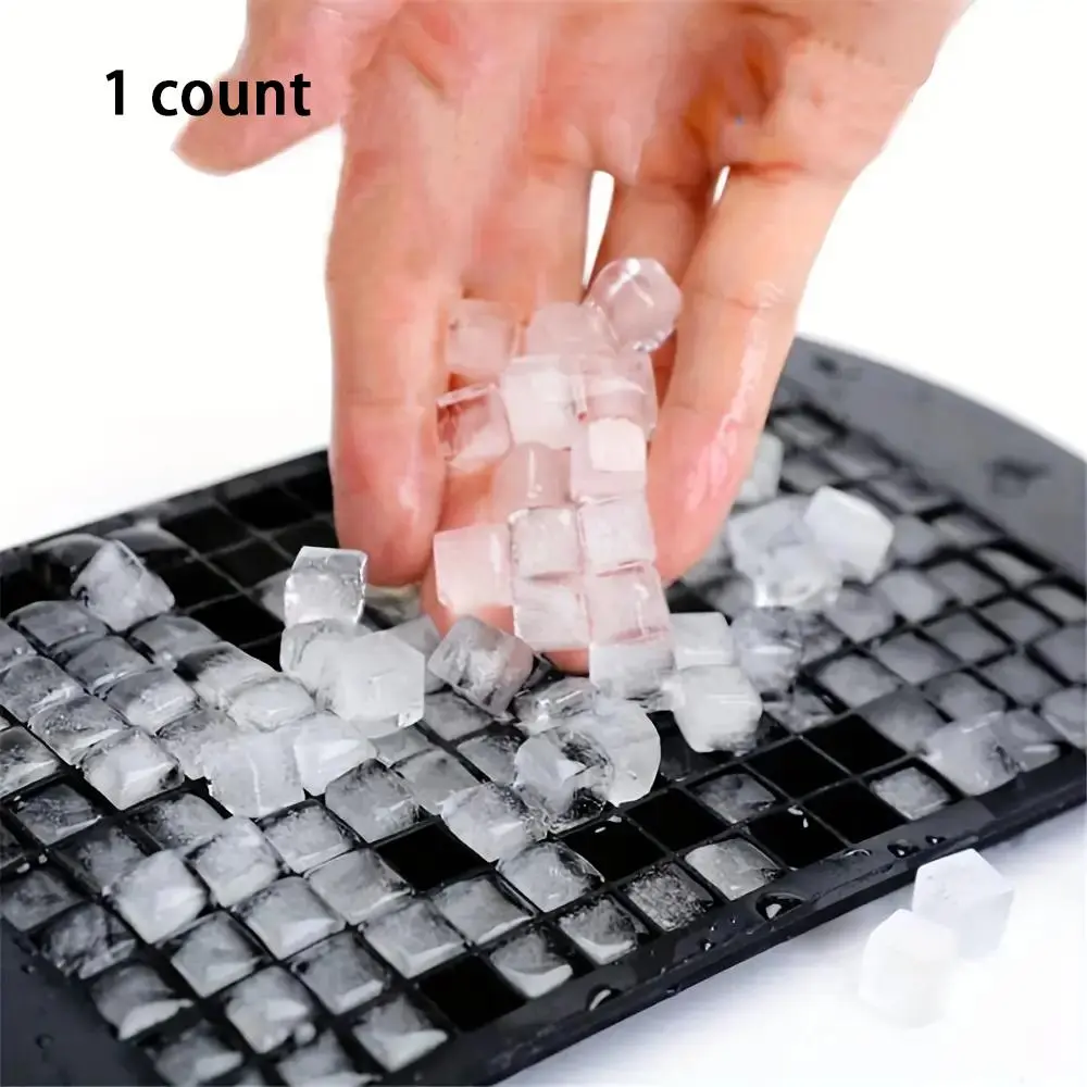 160-grid Silicone Fruit Ice Cube Tray, DIY Small Square Ice Mold for Kitchen, Ice Cube Trays for Freezer