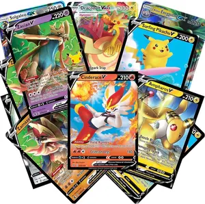 Pokemon Cards 50 Assorted Lot with Guaranteed V Pokemon Featuring Zacian V & Surging Pikachu V Collectible Trading Cards