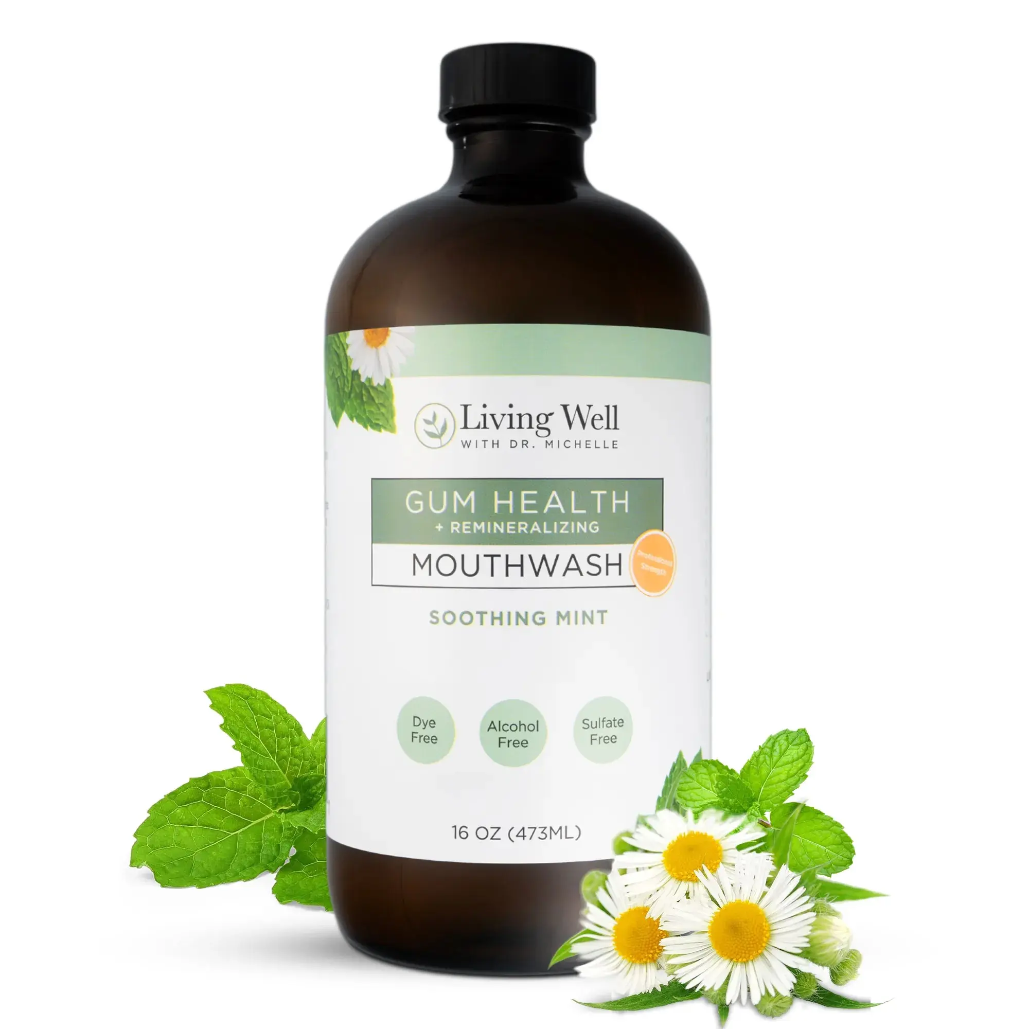 Remineralizing + Gum Health Mouthwash - Soothing Mint +-
