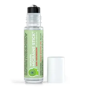 MIGRASTIL Migraine Stick with Magnesium. Cooling Peppermint Eucalyptus Essential Oil Topical Magnesium for Headache Support. Made in The USA 10 ml