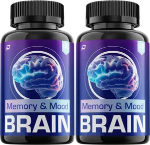(2 Pack) Memory Mood Supplement Capsules Memory and Mood Natural Blend Focus