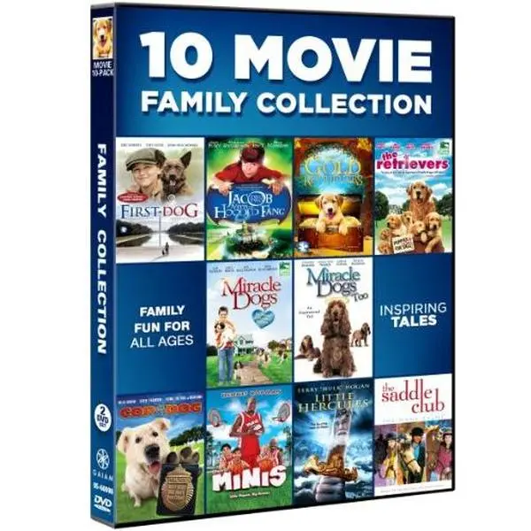 Used 10-Movie Family Collection (DVD, Video Format) - Includes Hercules, Club, and Miracle Themed Content