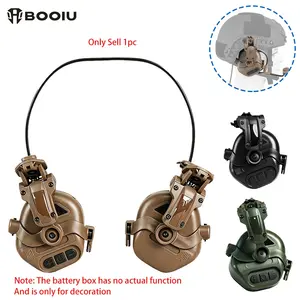 BOOIU Tactical Shooting Headset Fast Helmet 3.5mm Interface Outdoor Sport Headphones Tactical Earmuffs Training Communication Hearing Earmuff