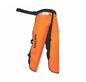 Notch Apron Style Chainsaw Chaps - Lightweight Chain Stopping Material, Orange, ASTM F1987-20 & OSHA Reg 1910-266 Certified, Chaps & Clothes