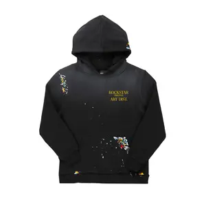 Make It Rain Black/Yellow Oversized Hoodie