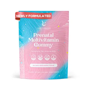 Halal Certified Prenatal Gummies - Essential Vitamins with Folate, Biotin, & Zinc for Baby’s Development & Mom’s Wellness - Easy Digestion & High Absorption - Tasty Gummy Supplement