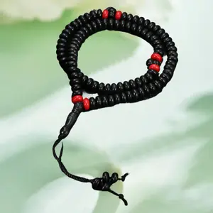 1pc99 Black Round Acrylic Beads, Suitable for Ramadan Prayer Beads and Buddhist Beads, Perfect Jewelry Gift for Daily Wear and Giving To Friends