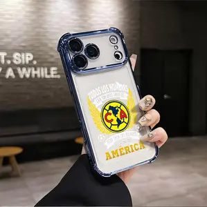 Club América Custom Aesthetic Pattern Smartphone Case, Soft Silicon TPU Shockproof Cellphone Cover Accessory for iPhone 17/16/15/14/13/12 Plus/Pro/Max & Samsung 22/23/24/25 Ultra, Vintage Unique Gift for Girls
