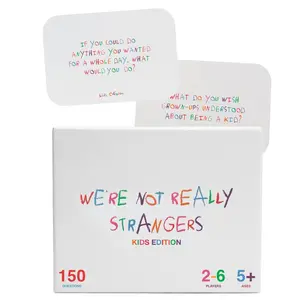 We're Not Really Strangers Kids Edition -  150 Conversation & Activity Cards for Kids, Adults, & Teens