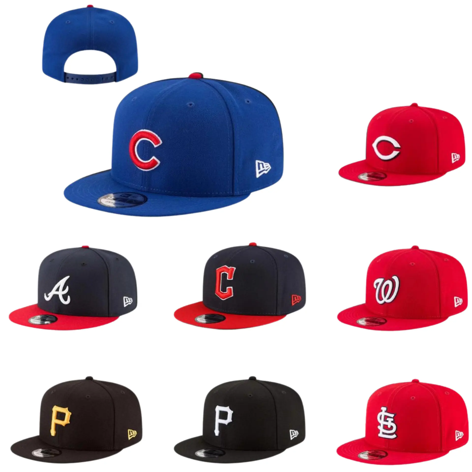 New Era MLB Premium Embroidered Baseball Cap – LA Dodgers, NY Yankees, White Sox, Cardinals, Nationals, Pirates, Braves, Guardians, Adjustable Flat Brim Snapback Hat, Urban Lifestyle Fashion, Outdoor Adventure Ready, Trending TikTok USA 2026 Collection