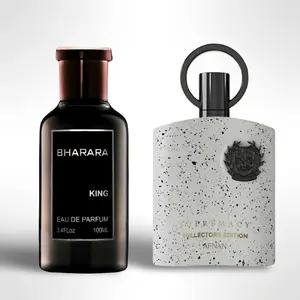 Afnan Bharara King + Supremacy Collector's Edition Eau De Parfum Cologne, 3.4oz(100ml) - Aromatic Fragrance with Floral Bergamot, Earthy Woody Scent, Citrus Woody Fragrance for Men