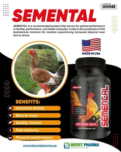 Semental NUTRI-LINE 100 Tablets– Fertility & Strength Supplement For Roosters