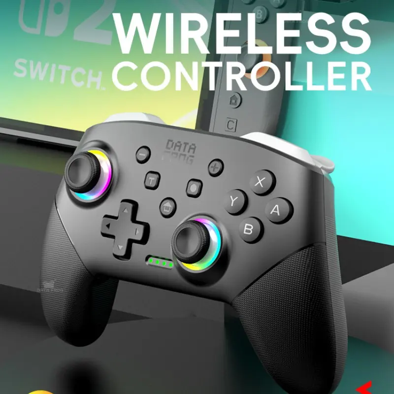 Wireless Game Controller, 2.4g/Bluetooth-compatible Dual Mode, Multi-Platform Compatible, Long Battery Life, Ergonomic Grip, PC/mobile/tablet/switch/TV Box