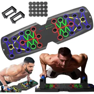 Sutekus Push Up Board for Men & Women Multi-function Detachable Push Up Bar for Strength Training Portable Home Gym Workout Equipment with Adjustable Resistance Levels