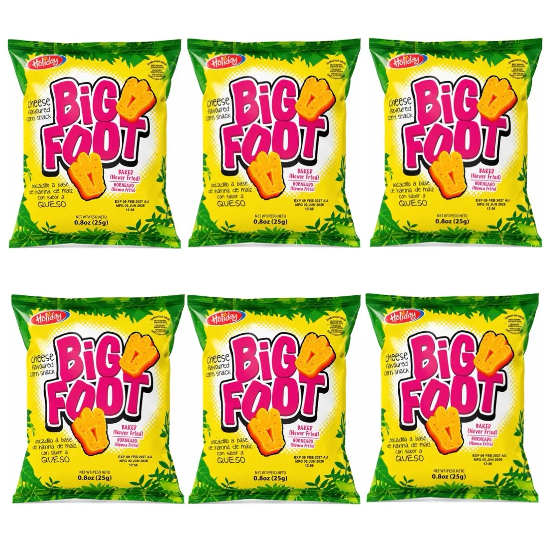 HOLIDAY BIG FOOT CHEESE 0.8OZ (PACK OF 6)