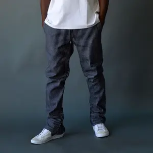 Jastillana Zip Trouser - Track Stripe Denim Bottoms Jeans Menswear
