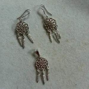 Sterling Silver 925 Nudo de Bruja Set