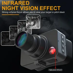 Infrared Night Vision Effect Handheld Monocular with 3-inch Display 128GB Memory for Outdoor Activities 4K Ultra-Clear Videos & Photos Durable Waterproof IP54