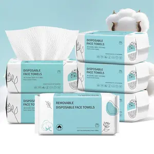 Face Towels, Disposable Face Towel, Makeup Remover Dry Wipes, Soft Cotton Dry Wipes Facial Cloths Towelettes for Washing and Drying, Facial Tissue for Cleansing, Skincare