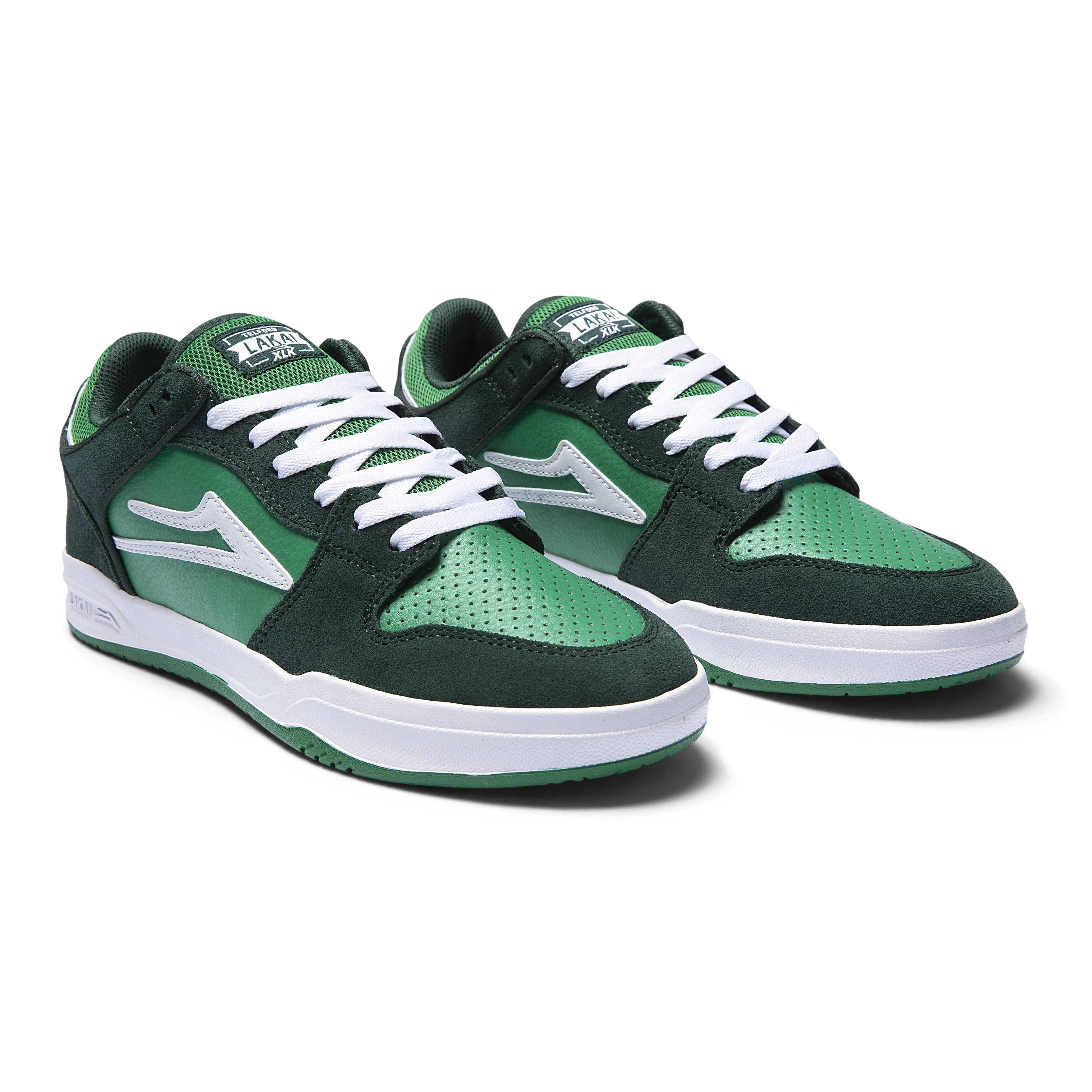 Lakai Skateboard Shoes Telford Low Green Suede