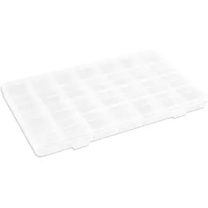28 Grids Plastic Organizer Box with Dividers for Crafting, Storage Container for Beads & Charms & Accessories(2-Pack)