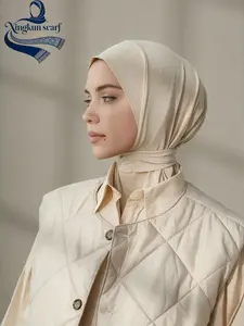 New Color Snap Button Instant Hijab, Soft Comfortable Breathable Jersey Hijab, Muslim Daily Wear Premium Jersey Hijab, Lazy Style Buckle Scarf