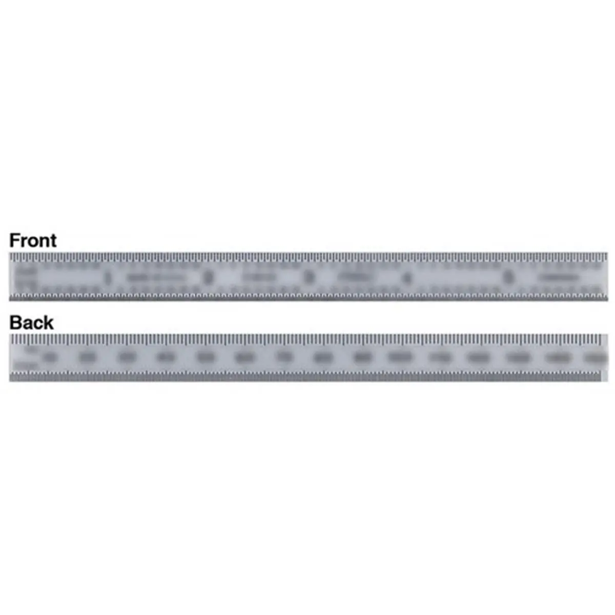 212 MAIN Fowler $52-381-010-0 Flex Metric Series Steel Rule Tool, 1.05x300 mm Hardware Ruler with Metric Scale, Micro Gradings, Rust Proof for Office & School Stationery Supplies