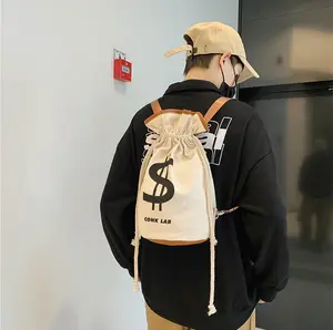 Novelty Sign Drawstring Backpack, Casual Sling Bag, Unique Gift for Streetwear Fans & Trendsetters