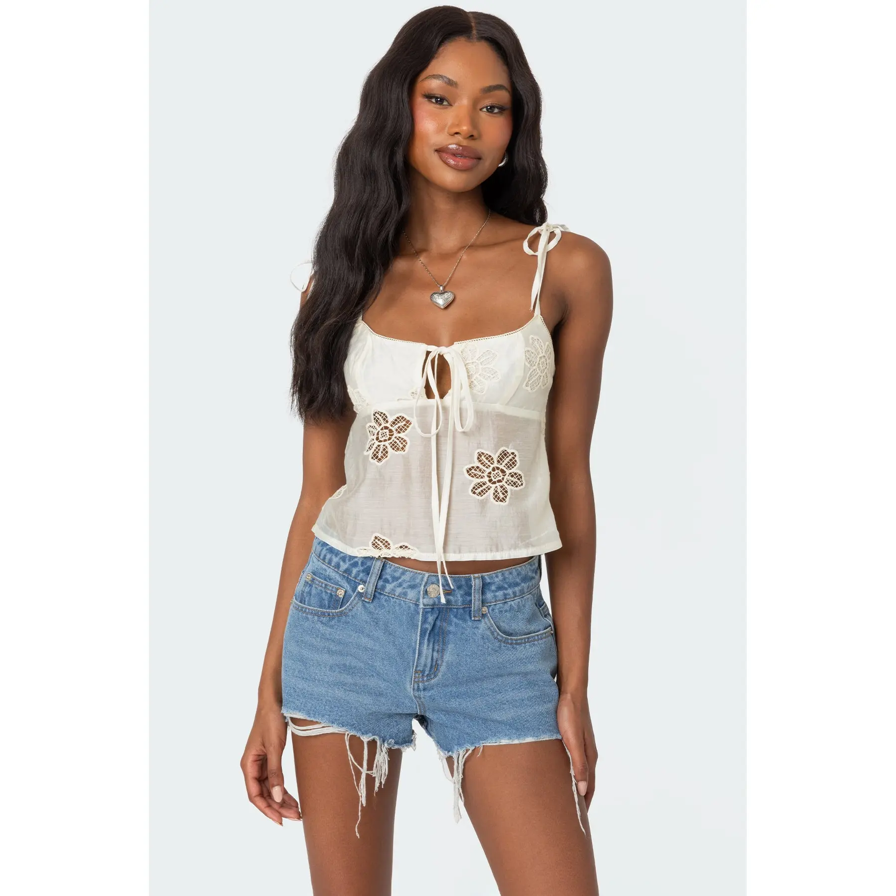 Airy Embroidered Top Airy Embroidered Top