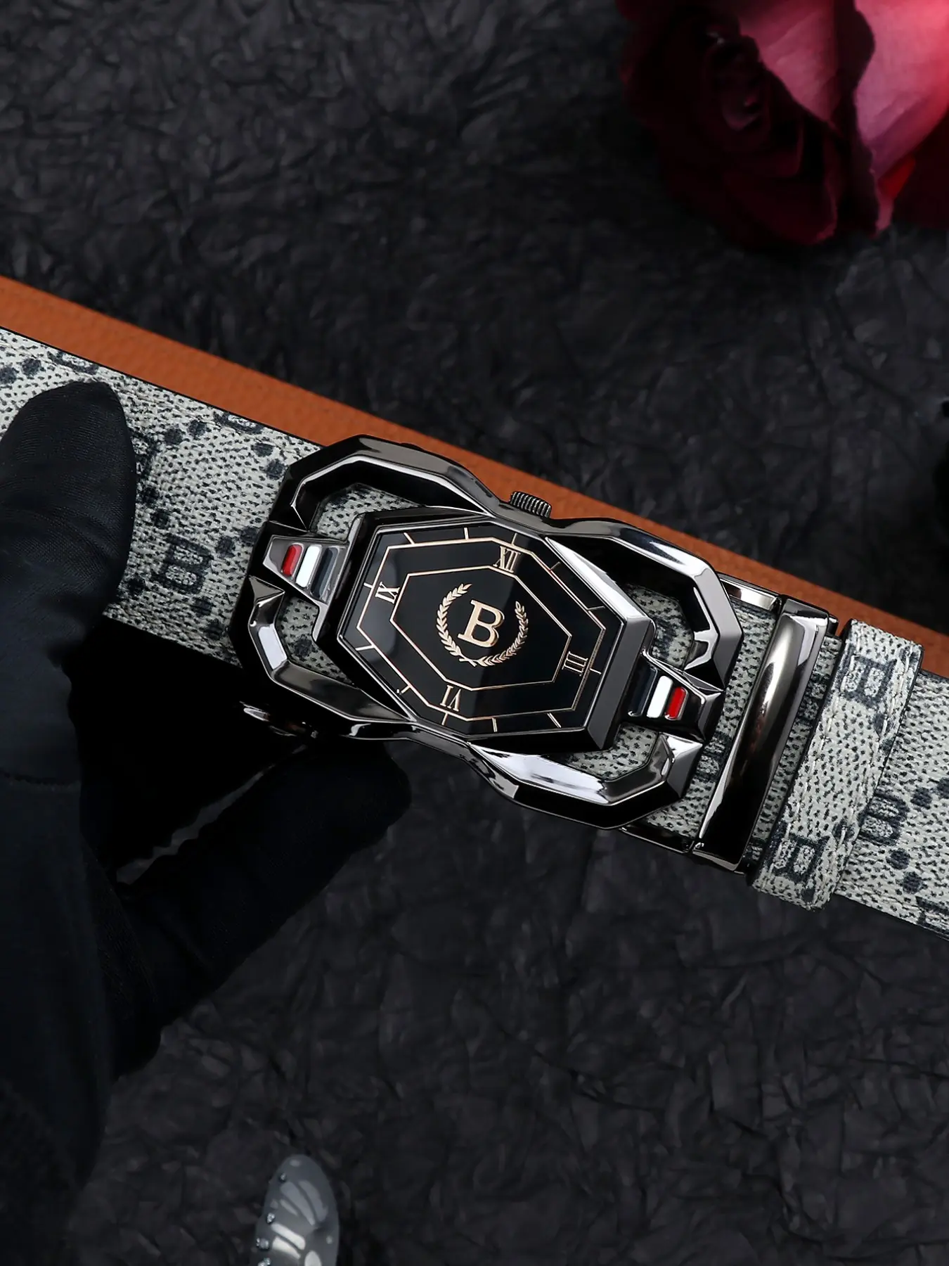 New Premium Quality Men's Belt, Adjustable Belt, modern buckle belts, Belt With Buckle, Classic B Letter Element Light Business Fashion Casual Waistband, Stylish Male Belts for Everyday Use, Casual Dress Belt, Casual Web Belt
