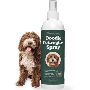 Freshly Bailey - Doodle Detangler Spray 16oz – Natural Dog Leave-In Conditioner & Dematting Spray for Goldendoodles, Poodles & More