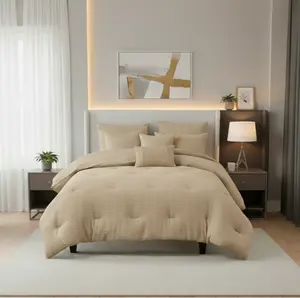 JACQUARD TEXTURED 8-PIECE COMFORTER SET