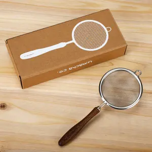 Umacha.co Matcha Sifter - Stainless Steel & Walnut Wood Handle