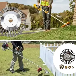 Steel Wire Brush Trimmer for Weed Removal, Grass Cutting & Rust Removal, Portable Outdoor Garden Tool, Suitable for Lawn Mowers & Park Equipment