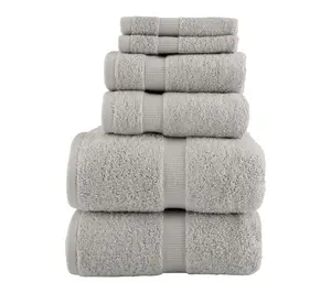 Lavish Home 6 Piece Towel Set Cotton Bathroom Soft & Absorbent