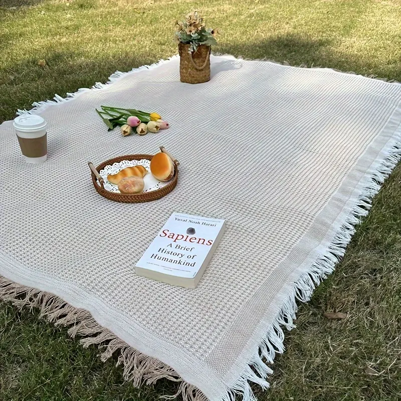Heavy-Duty Lightweight High-Quality Camping Blanket - Hand Washable, PVC-Backed Water-Safe Picnic Blanket for Lawn, Tent Use, Travel Pad, Water-Safe Picnic Blankets