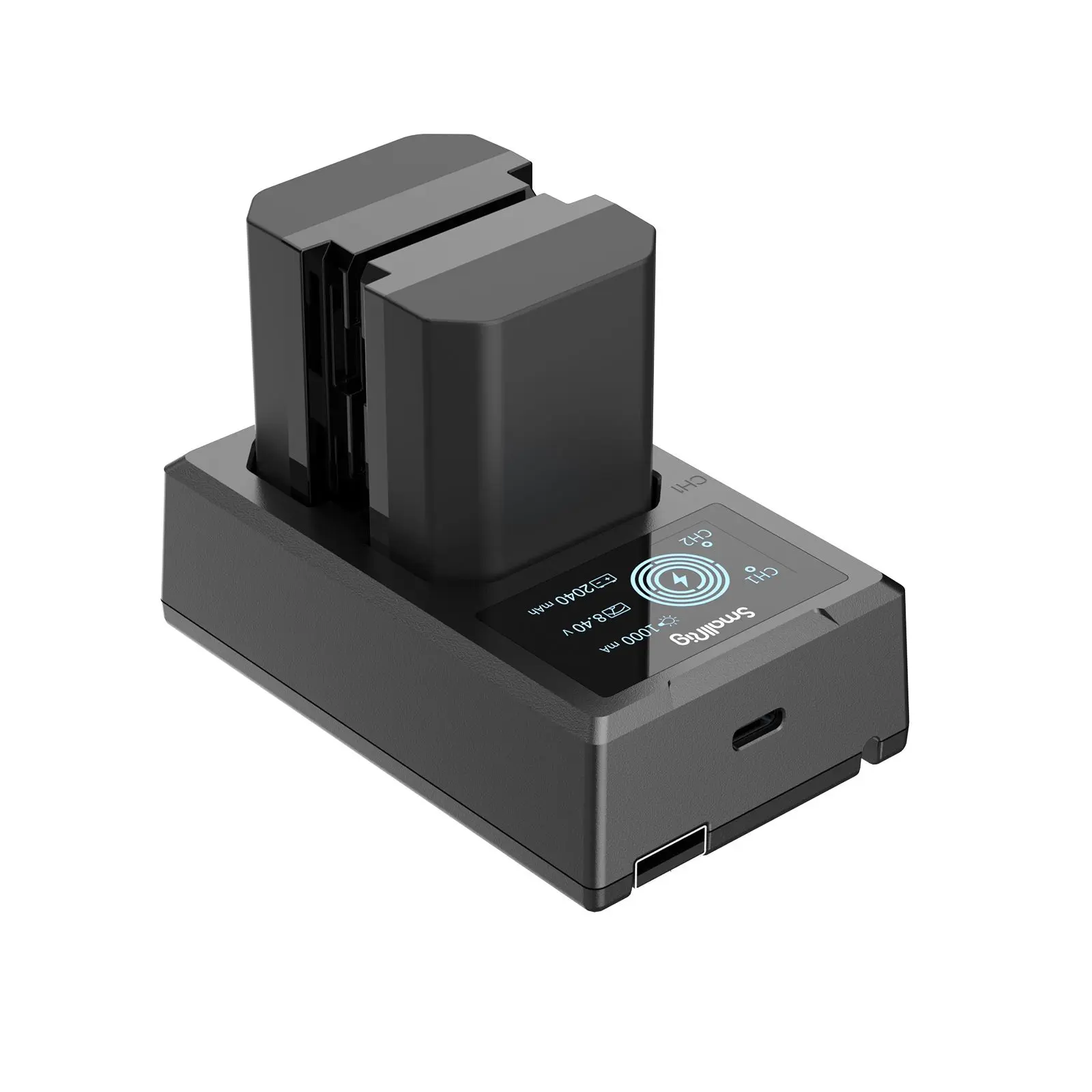 SmallRig NP-FZ100 Camera Battery Charger Set for Sony A7 IV, A7R V, A7S III, Double Slot NP-FZ100 Battery Charger for A7R IV, A7C II, A7CR, A7R III, A7 III, A7C, FX3, FX30, A6600, A6700, ZV-E1 - 3824B