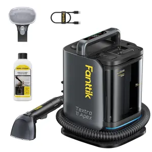 【FathersDayGift】Fanttik Textra 11 APEX Cordless Portable Carpet Cleaner, 150W Brushless Motor, Smart LED Display, 2 Cleaning Modes, Spot Cleaner for Car Interior, RV, Upholstery & Area Rugs, Cleaning Tool, Floor Cleaning Tool Summervibes, Home Cleaning Ma