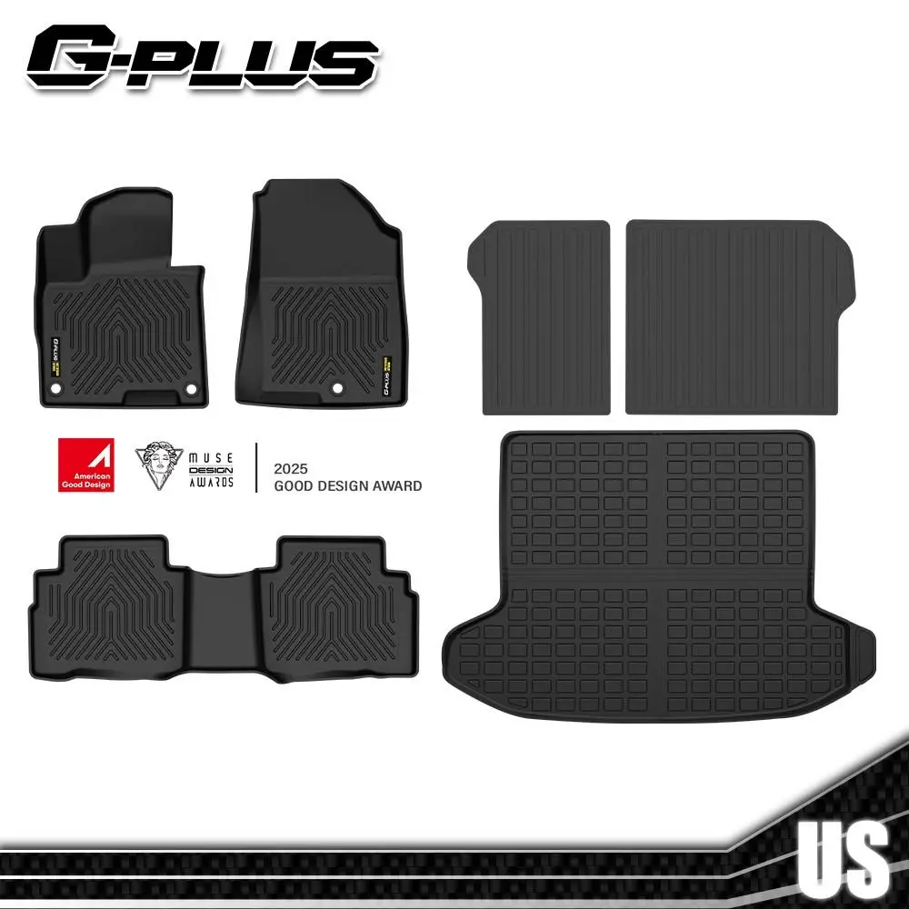 Fits 2023–2026 Kia Sportage TPE floor mats, trunk cargo liner, and backrest mats