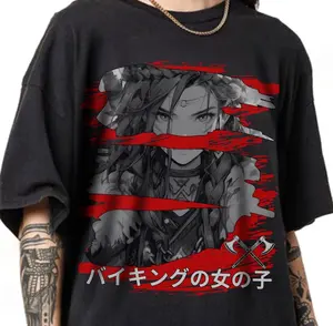 [Sale up to 30%] Warrior Viking Girl  Anime Manga Lovers Shirt, Graphic Japanese Vintage Special Anime T-shirt, Fan Gifts