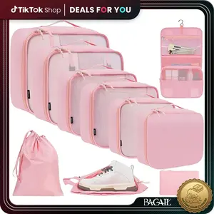 BAGAIL 10 Set Packing Cubes - How I Fit My Life in a Suitcase Travel Luggage Organizers