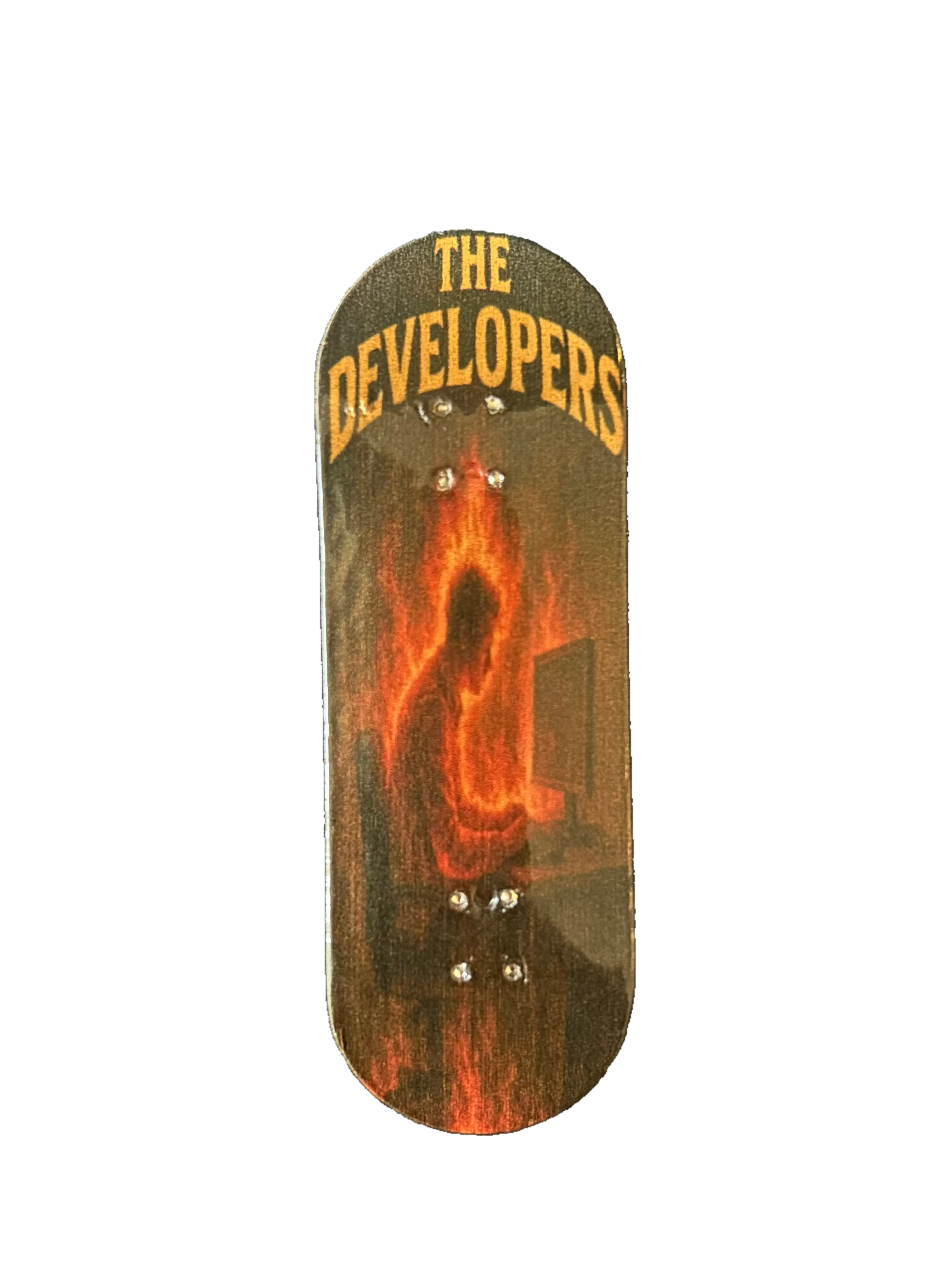 Developers 32mm Complete Fingerboard 5-Ply Maple with Alloy Trucks, Wheels, Skate Tool & Travel Case