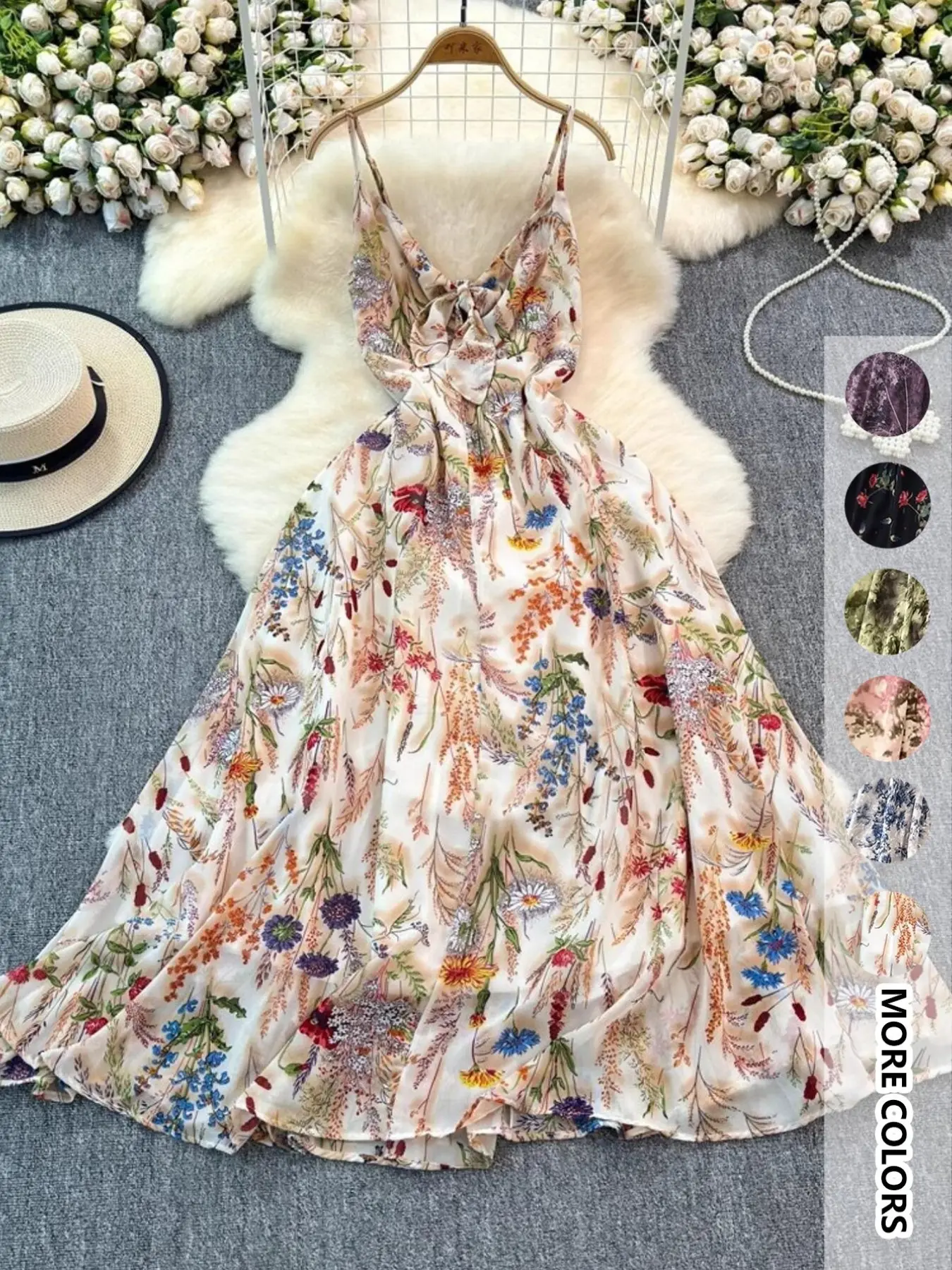 chinese dress ladies Farida White Lace Maxi Dress main image 1