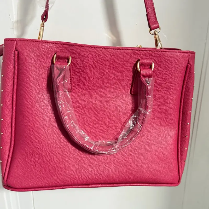 Women's Bebe Multi-Function Plain Medium-Size Crossbody Bag Compatible with Small Bags