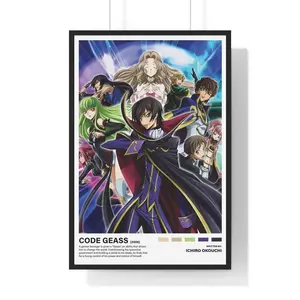 Code Geass Poster, Anime Posters, Anime Wall Decor, Retro Posters, Retro Anime Posters, Cool Anime Poster (NO FRAME)