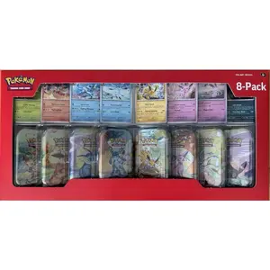 Costco Mini Tin Prismatic Evolutions 8-Pack