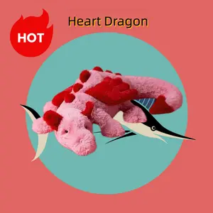 Heart Dragon Plush Toy Gift, Soft and Cuddly Stuffed Doll, Perfect for Hugging,19.68in/stuffed animals/cute girly gifts