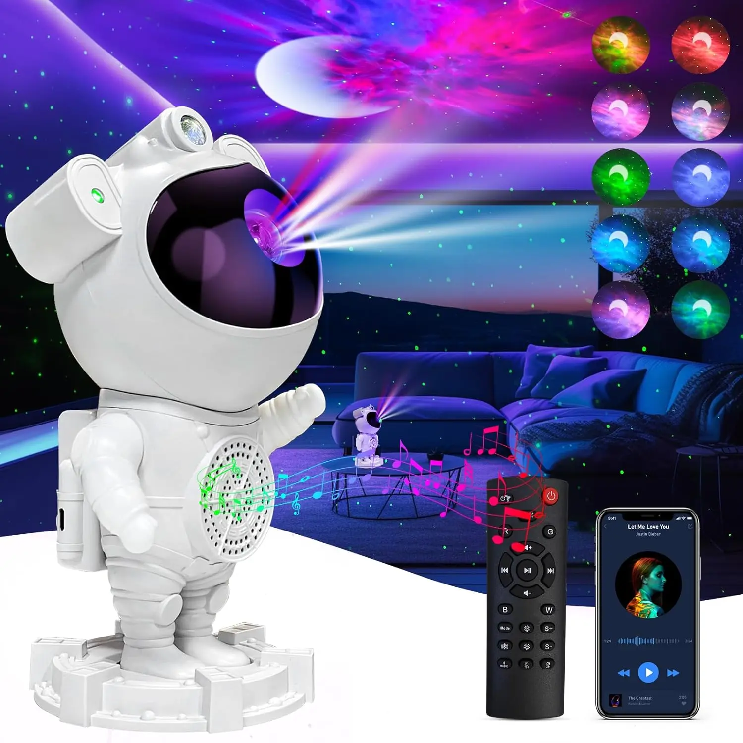 Kids Galaxy Star Projector Night Light Toy - Classic & Novelty Stress Relief Toy for Kids