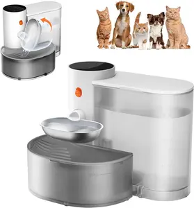 Pet intelligent water dispenser, rechargeable pet water purifier, built-in 2000mAh lithium battery, 3L large water purification capacity