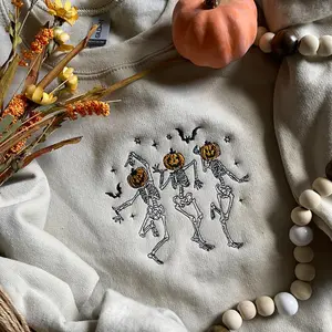 Dancing Skeleton Party Halloween Sweatshirt